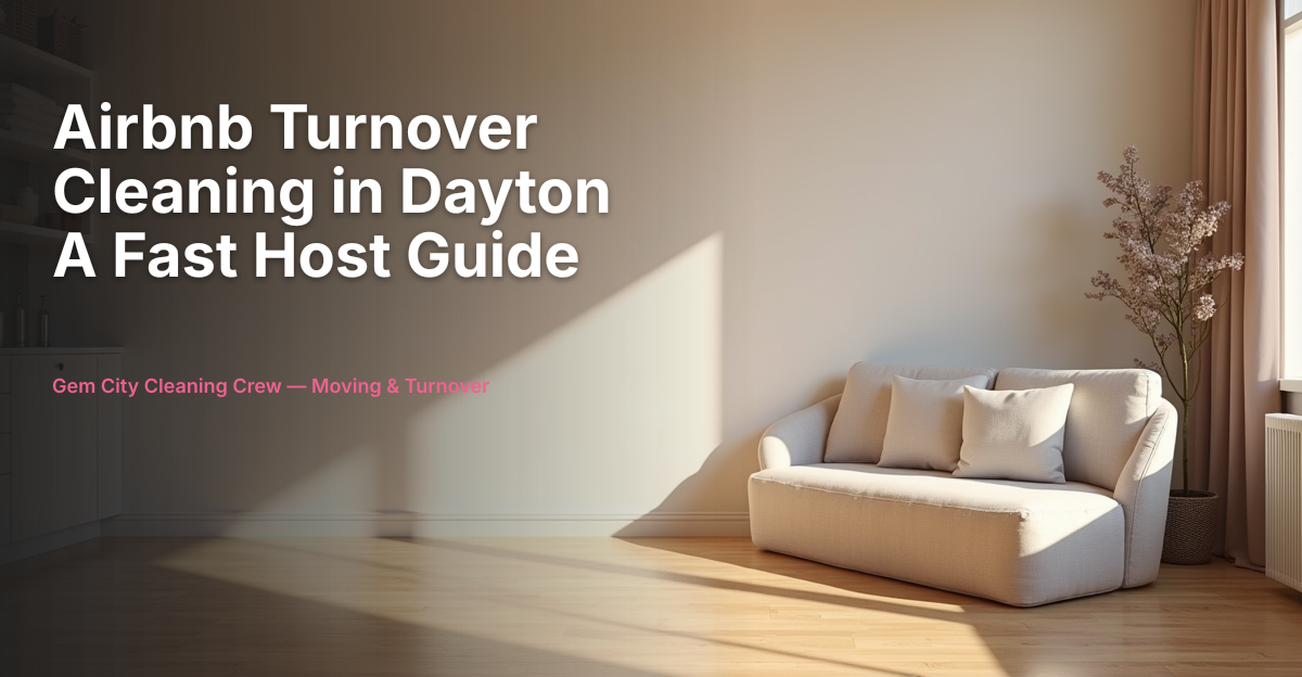 Airbnb Turnover Cleaning in Dayton: A Fast Host Guide