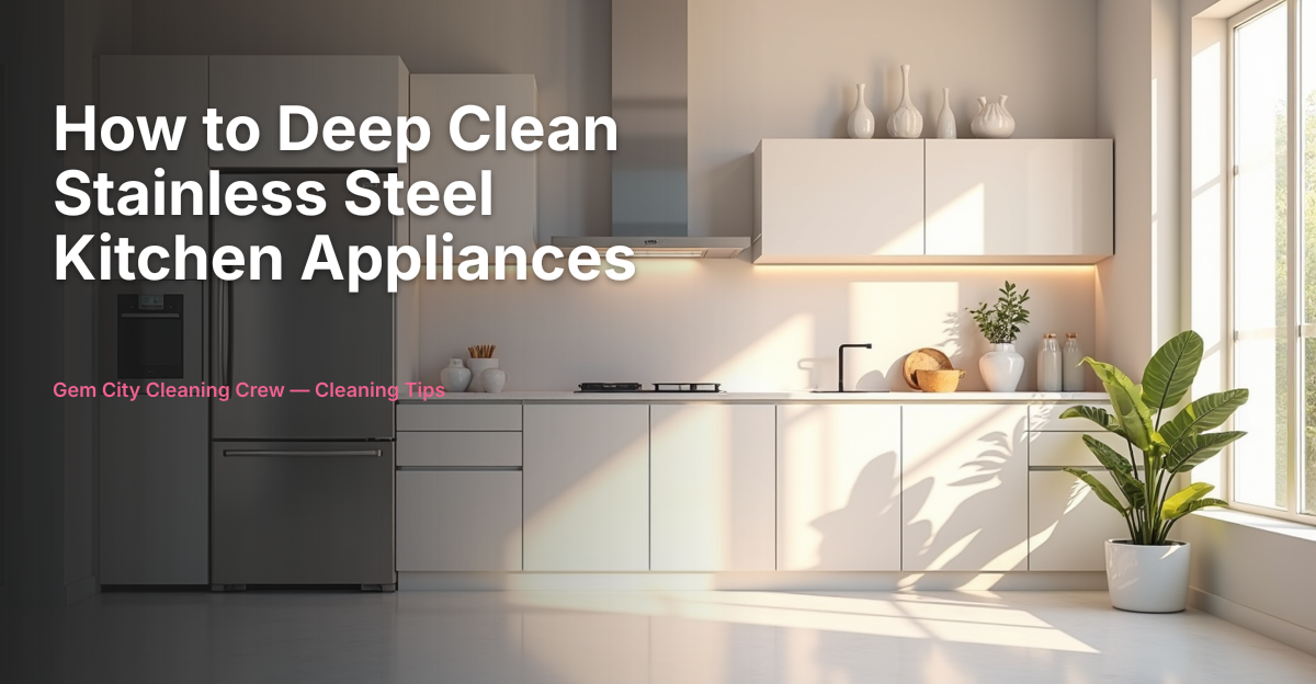 How to Deep Clean Stainless Steel Kitchen Appliances