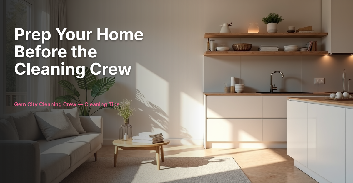 How to Prep Your Dayton Home Before the Cleaning Crew