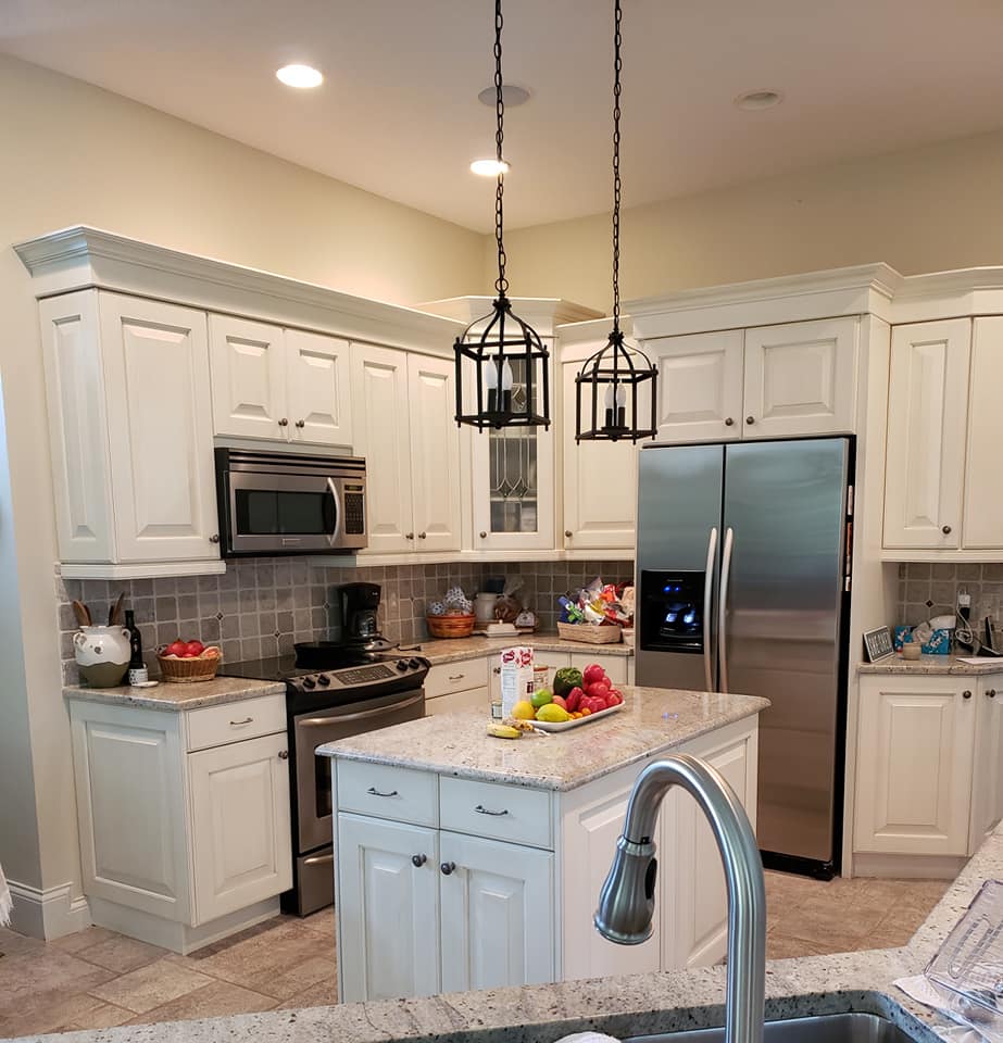 Professional recurring kitchen cleaning - spotless counters, organized and sanitized